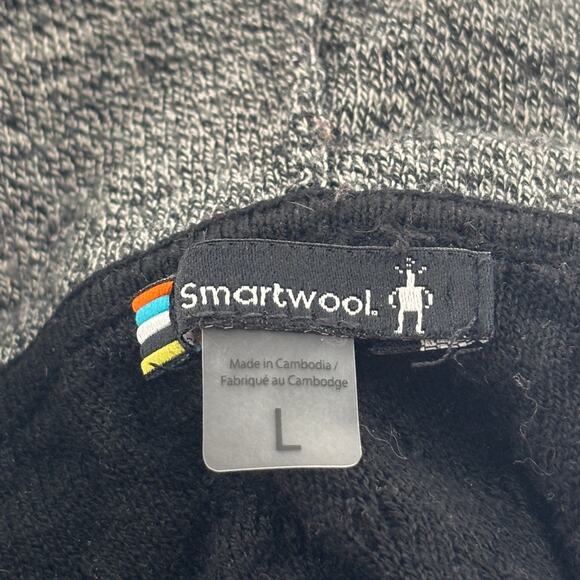 Smartwool Shadow Gray Pine Black Hooded Pullover Sweater - Picture 10 of 12
